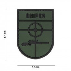 Nášivka SNIPER 3D oliv (velcro)