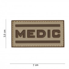 Nášivka MEDIC 3D Coyote (velcro)