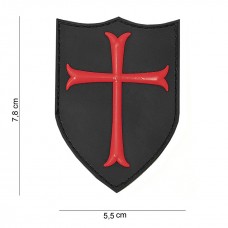 Nášivka CRUSADER 3D černá (velcro)