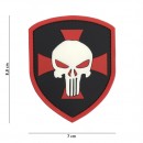 Nášivka PUNISHER RED CROSS 3D (velcro)