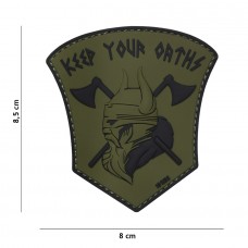 Nášivka VIKING - PŘÍSAHA 3D (velcro)