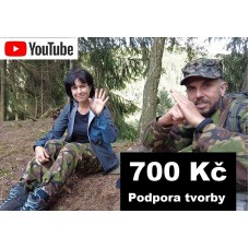 700 Kč - Podpora YouTube tvorby Daga
