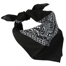 Šátek Western BANDANA , černý, 53 x 53 cm