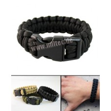 Žoldácký / PARA náramek 15mm BLACK (Paracord Bracelet)