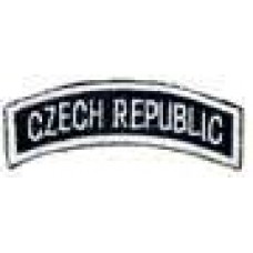 Nášivka Czech Republic černobílá