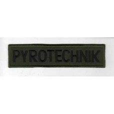 Nášivka PYROTECHNIK zelená