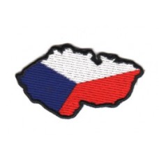 Nášivka Vlajka ČR-mapa